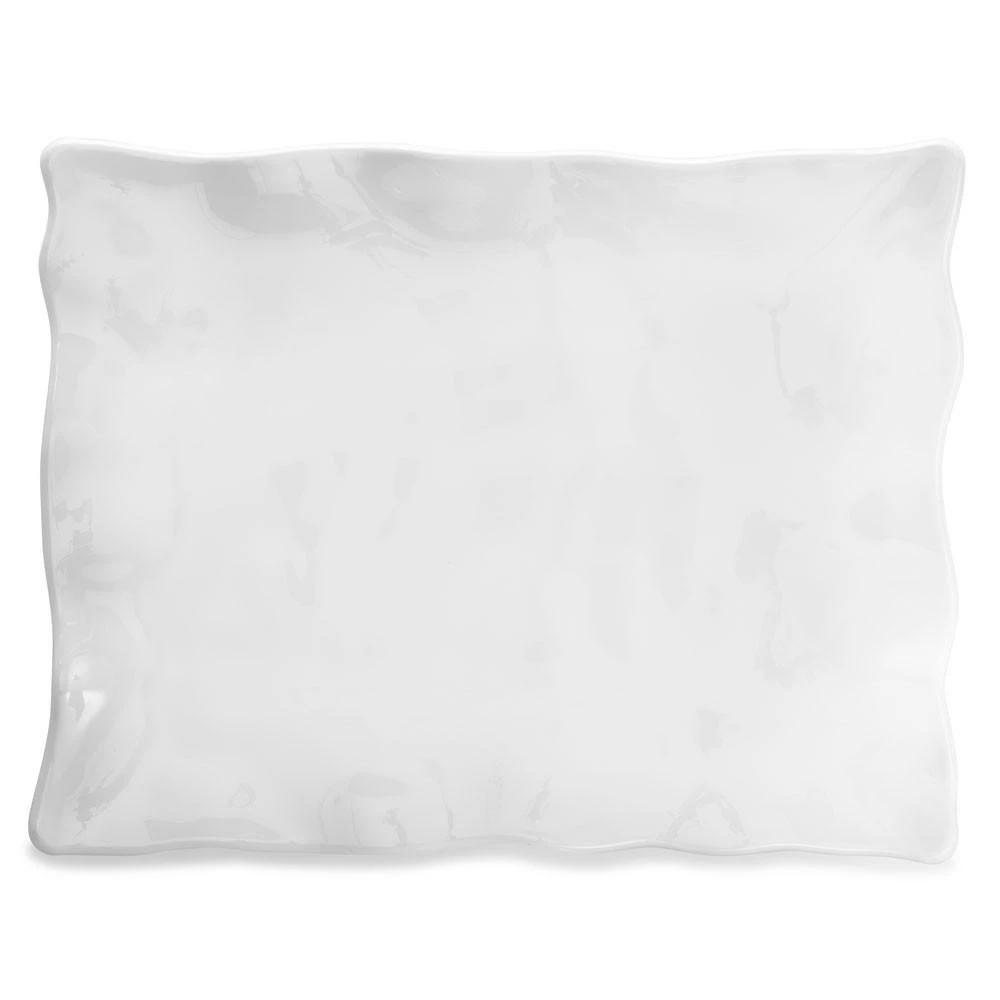 Q Home Large White Rectangular Ruffled Edge Melamine Platter Gifts By Occasion Q Home Large White Rectangular Ruffled Edge Melamine Platter Gifts By Occasion