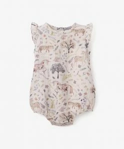 Elegant Baby Gifts By Occasion Baby Romper Floral Print Organic Muslin Bubble