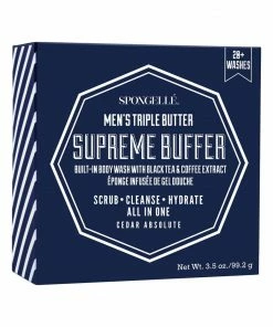 Spongelle Men's Extreme Buffer Cedar Absolute Men's Body Wash