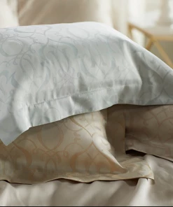 Agadir Bedding Collection By Legna (Flat Sheets, Fitted Sheets, Bedskirts) Top Of Bed