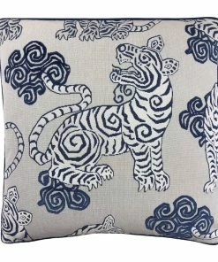 Signature Pillows Anthem Blue Tiger Pillow Gifts By Occasion