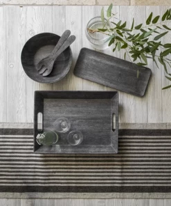 Tarhong Host/Hostess Blackened Wood Server Set
