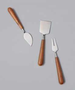 Be Home CHEESE SET TEAK & STAINLESS