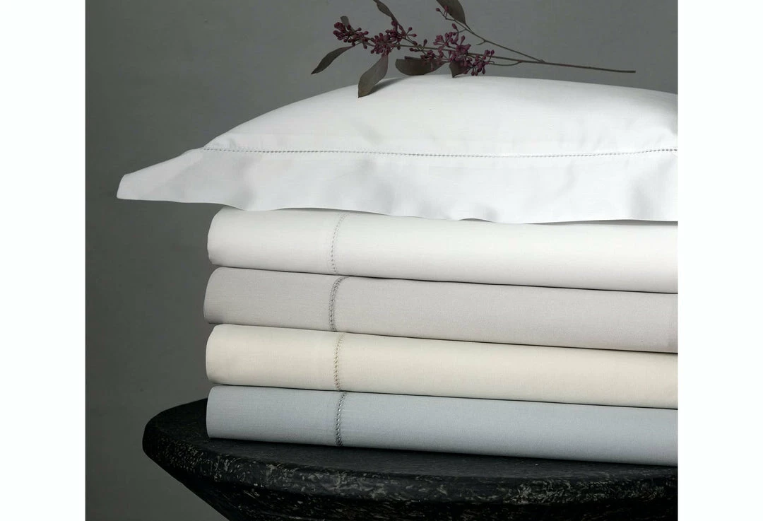 Sheeting Nocturne Hemstitch Bedding Collection By Matouk Sheeting Nocturne Hemstitch Bedding Collection By Matouk