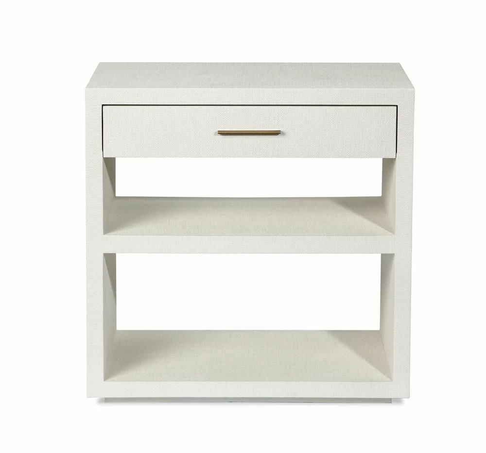 Interlude BEDSIDE CHEST WHITE Side Tables Interlude BEDSIDE CHEST WHITE Side Tables
