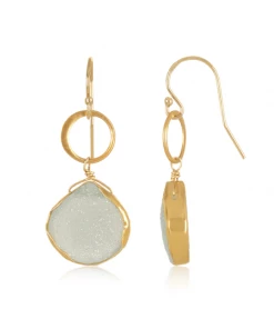 Mabel Chong Gifts By Occasion Blue Moon Druzy Earrings