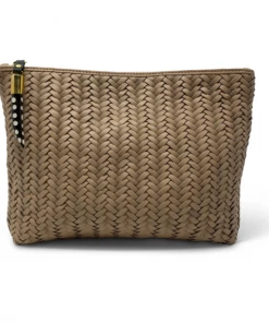 Kempton & Co Gifts By Occasion Blush Basket Weave Medium Pouch