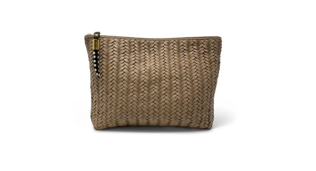 Kempton & Co Gifts By Occasion Blush Basket Weave Medium Pouch Kempton & Co Gifts By Occasion Blush Basket Weave Medium Pouch