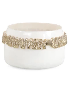 John Richard BOWL WHITE RUFFLED COLLAR