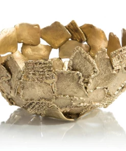 John Richard BOWL WIDE TEXTURE AND SHAPE BRASS Gifts By Occasion