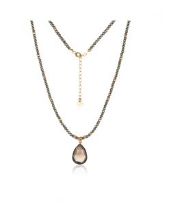 Mabel Chong Burmese In Smoky Quartz Necklace