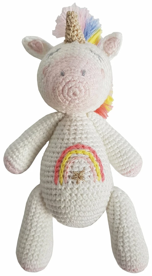 EFL Kids Baby Crochet Unicorn Rattle EFL Kids Baby Crochet Unicorn Rattle