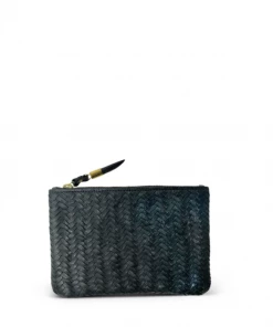 Kempton & Co Charcoal Woven Small Pouch Gifts By Occasion