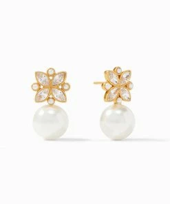 Julie Vos Charlotte Pearl Drop Earring