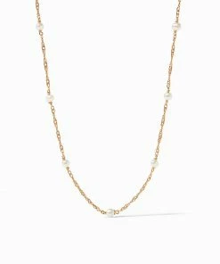 Julie Vos Charlotte Pearl Delicate Station Necklace Gifts By Recipient