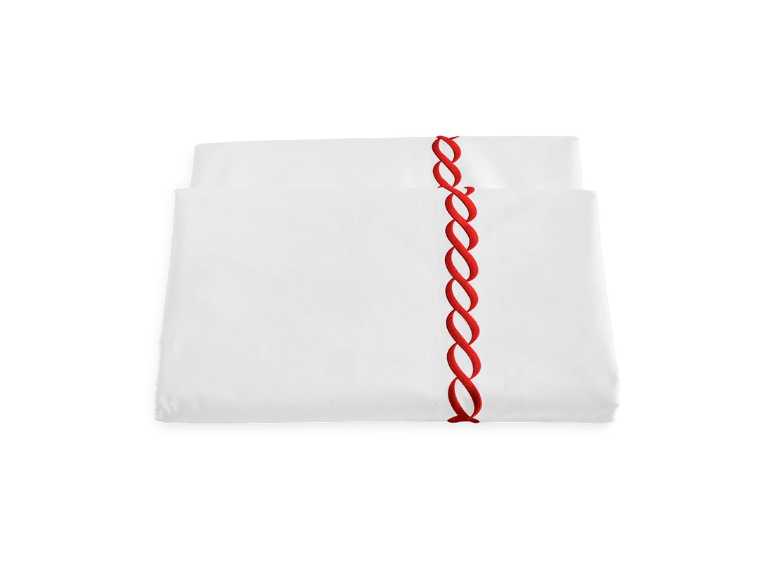 Sheeting Classic Chain Bedding Collection By Matouk Sheeting Classic Chain Bedding Collection By Matouk