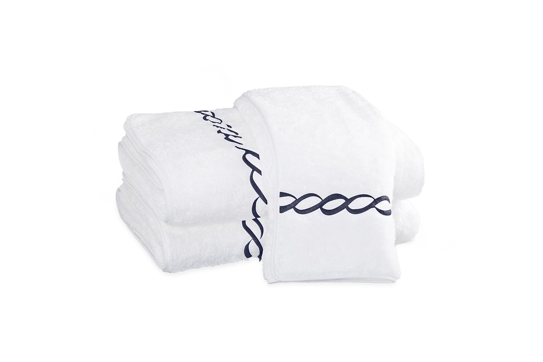 Classic Chain Towels Collection By Matouk Host/Hostess Classic Chain Towels Collection By Matouk Host/Hostess