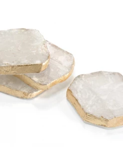John Richard Gifts By Occasion COASTERS SELENITE S/4