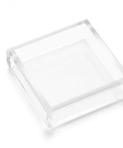 JR William Napkin Tray Cocktail Acrylic With White Bottom Gifts By Occasion