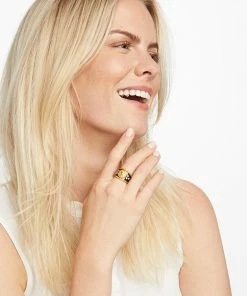 Gifts By Recipient Julie Vos Coin Crest Ring (Available In Two Colors)