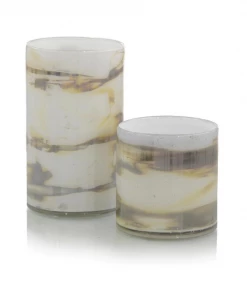 John Richard VASE COPPER AND OPAL WHITE Gifts By Occasion