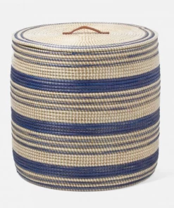 Pigeon & Poodle Father's Day Baskets Dark Blue And Seagrass (Available In 2 Sizes)