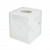 Kassatex White & Acrylic Tissue Holder Bathroom Accessories