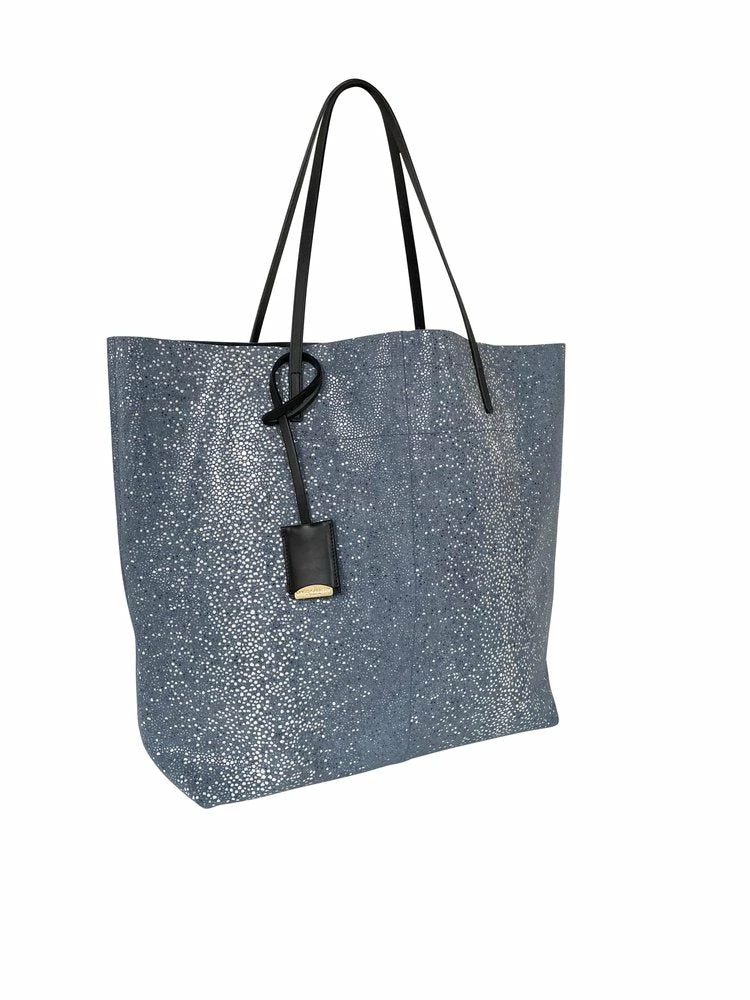 Linde Gallery Shagreen Suede Medium Tote Bag (Denim) Linde Gallery Shagreen Suede Medium Tote Bag (Denim)