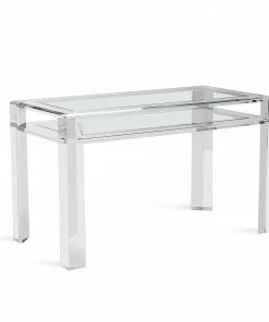 Interlude Side Tables DESK ACRYLIC AND GLASS