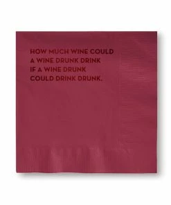 Sapling Press NAPKINS "WINE DRUNK"