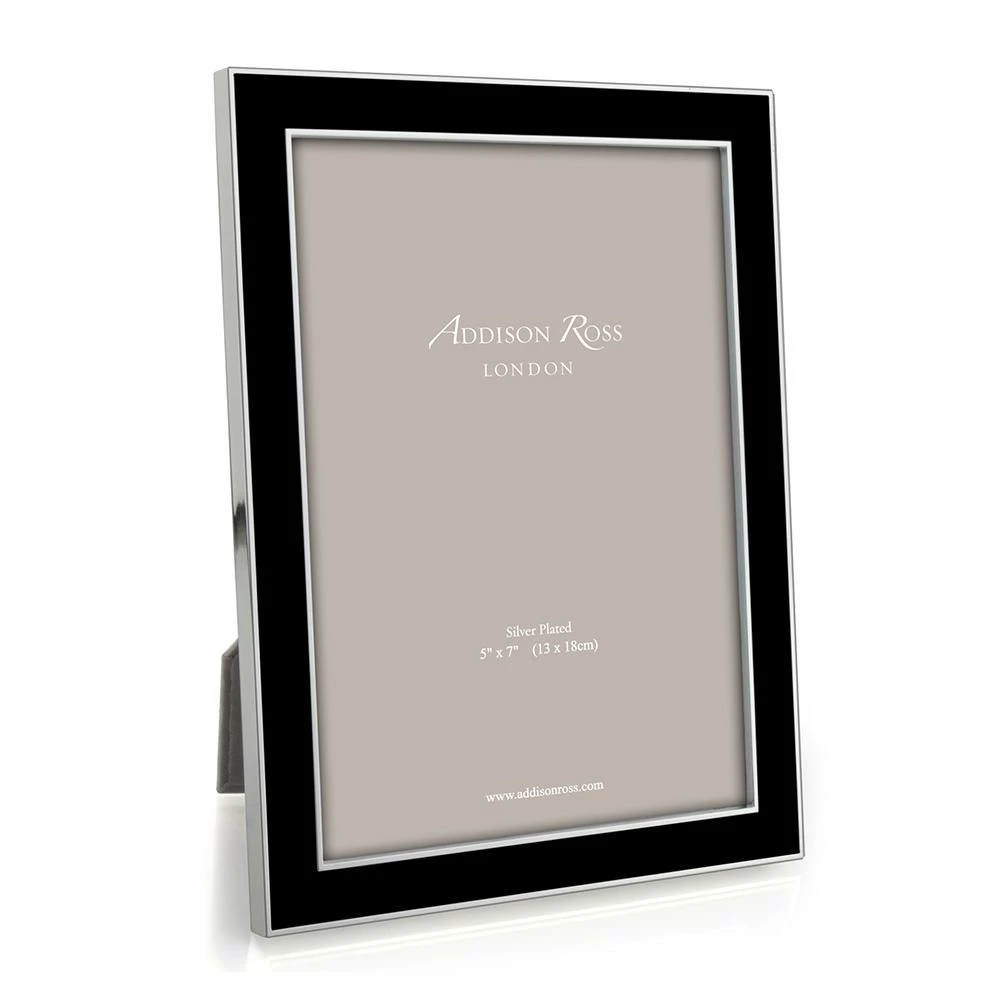 Addison Ross Frame Enamel Thin Black And Silver - Available In 3 Sizes Gifts By Occasion Addison Ross Frame Enamel Thin Black And Silver - Available In 3 Sizes Gifts By Occasion