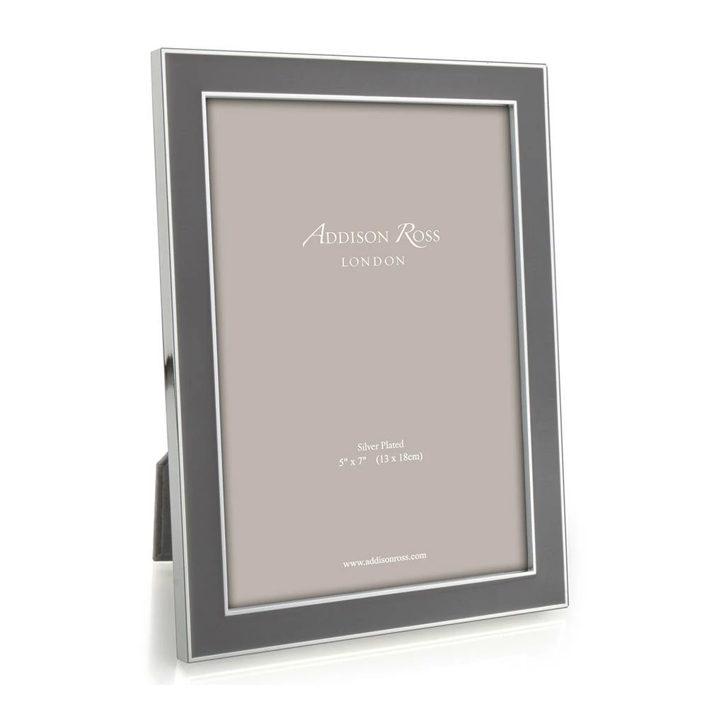 Addison Ross Frame Enamel Taupe And Silver - Available In 3 Sizes Addison Ross Frame Enamel Taupe And Silver - Available In 3 Sizes