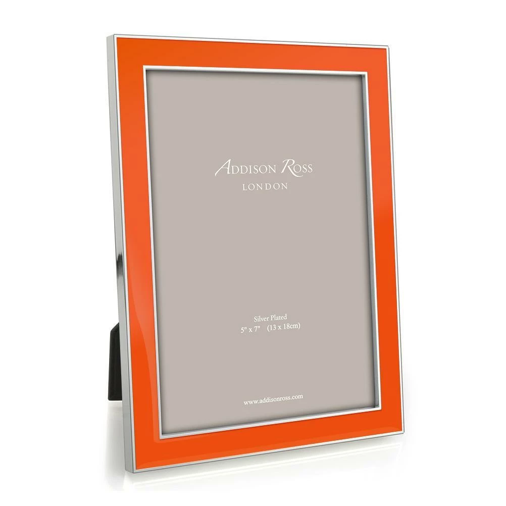 Addison Ross Gifts By Occasion Frame Enamel Orange And Silver - Available In 2 Sizes Addison Ross Gifts By Occasion Frame Enamel Orange And Silver - Available In 2 Sizes