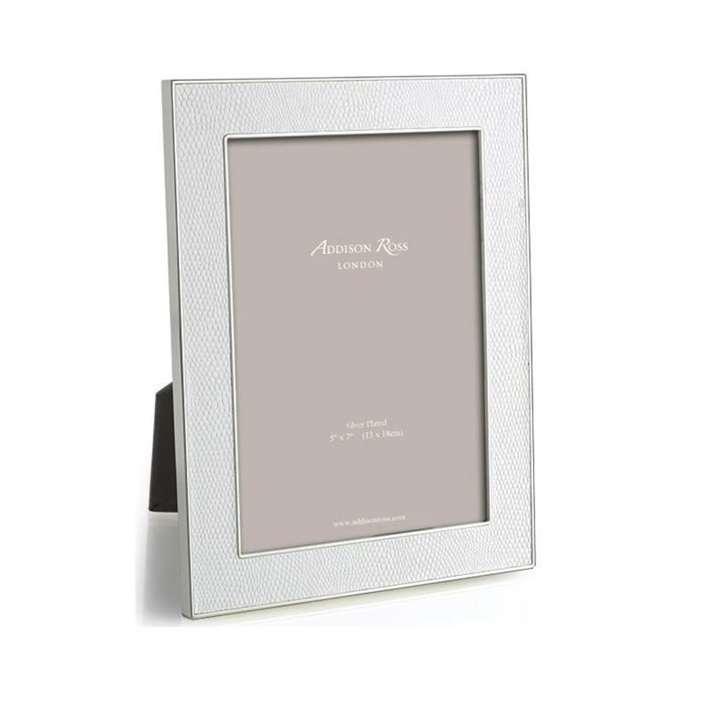 Addison Ross Frame White Faux Snake & Silver - Available In 2 Sizes Gifts By Occasion Addison Ross Frame White Faux Snake & Silver - Available In 2 Sizes Gifts By Occasion