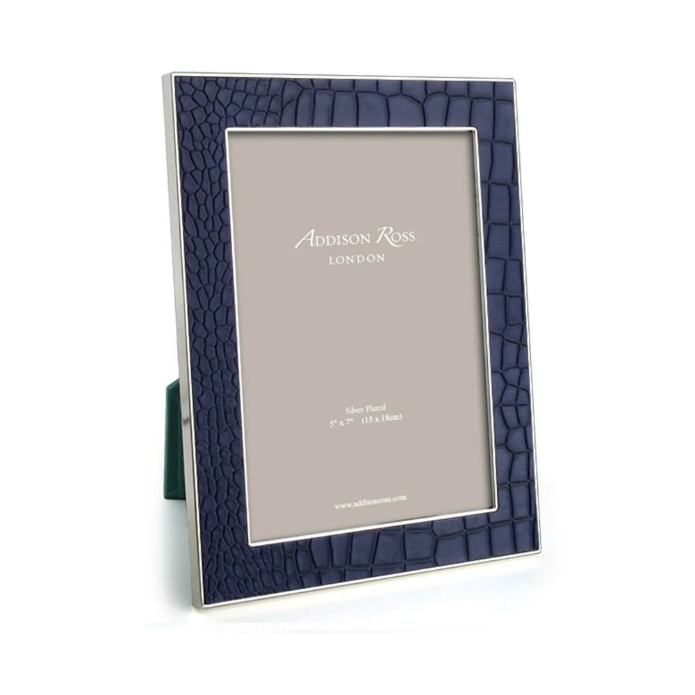 Addison Ross Frame Blue Faux Crocodile & Silver - Available In 2 Sizes Addison Ross Frame Blue Faux Crocodile & Silver - Available In 2 Sizes