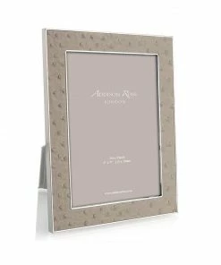 Addison Ross Frame Faux Ostrich Shadow & Silver