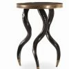 Century Furniture CHAIRSIDE TABLE FAUX HORN