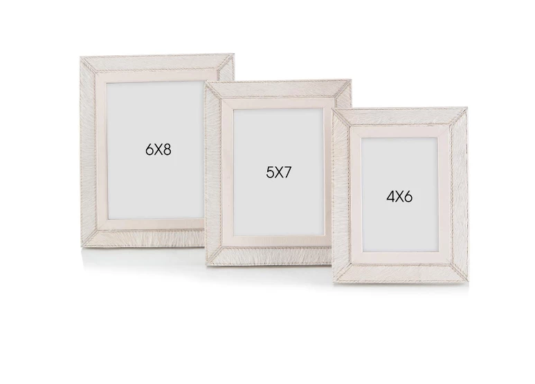 John Richard Gifts By Occasion FRAME CREAM LEATHER (Available In 3 Sizes) John Richard Gifts By Occasion FRAME CREAM LEATHER (Available In 3 Sizes)