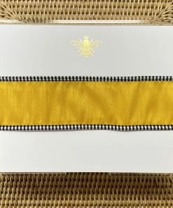 Black Inc CA NOTEPAD LUXE GOLD FOIL BEE ICON