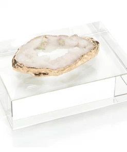 John Richard Gifts By Occasion GEODE WHITE ON CRYSTAL
