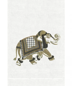 ANALI INC Gifts By Occasion GUEST TOWEL EASTERN ELEPHANT