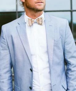 Brackish FEATHER BOW TIE - GREY BOBWHITE Gifts By Occasion 3 Brackish FEATHER BOW TIE - GREY BOBWHITE Gifts By Occasion