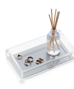 JR William Tray Guest Towel Acrylic With Grey Bottom