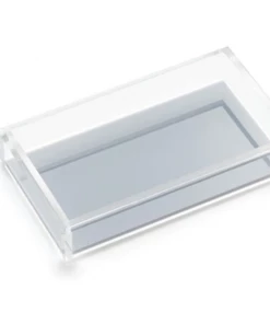 JR William Tray Guest Towel Acrylic With Grey Bottom