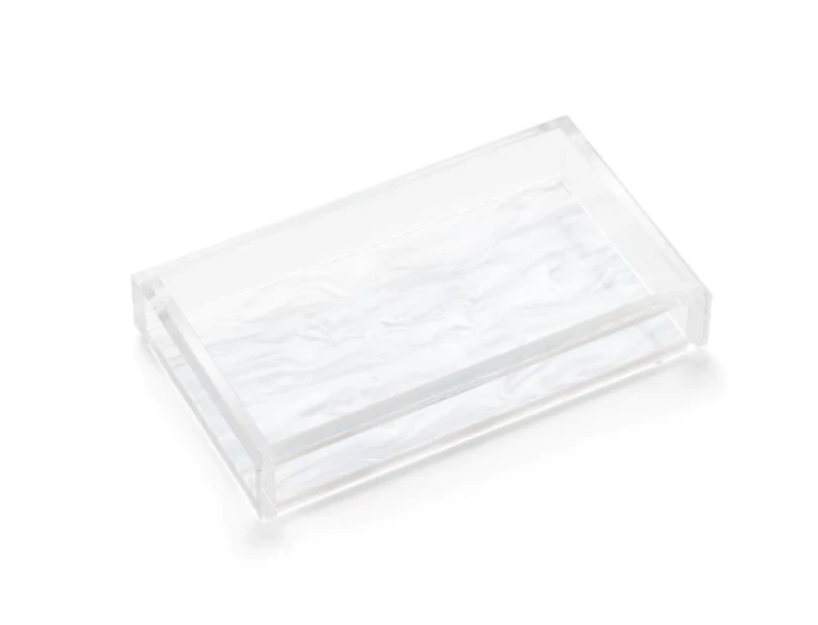 JR William Tray Guest Towel Acrylic With Pearl Bottom JR William Tray Guest Towel Acrylic With Pearl Bottom