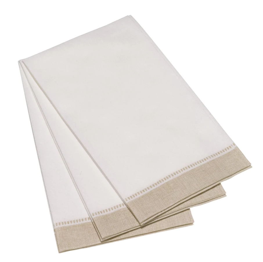The Napkins Carlstitch Paper Guest Towels (Available In 2 Colors) The Napkins Carlstitch Paper Guest Towels (Available In 2 Colors)