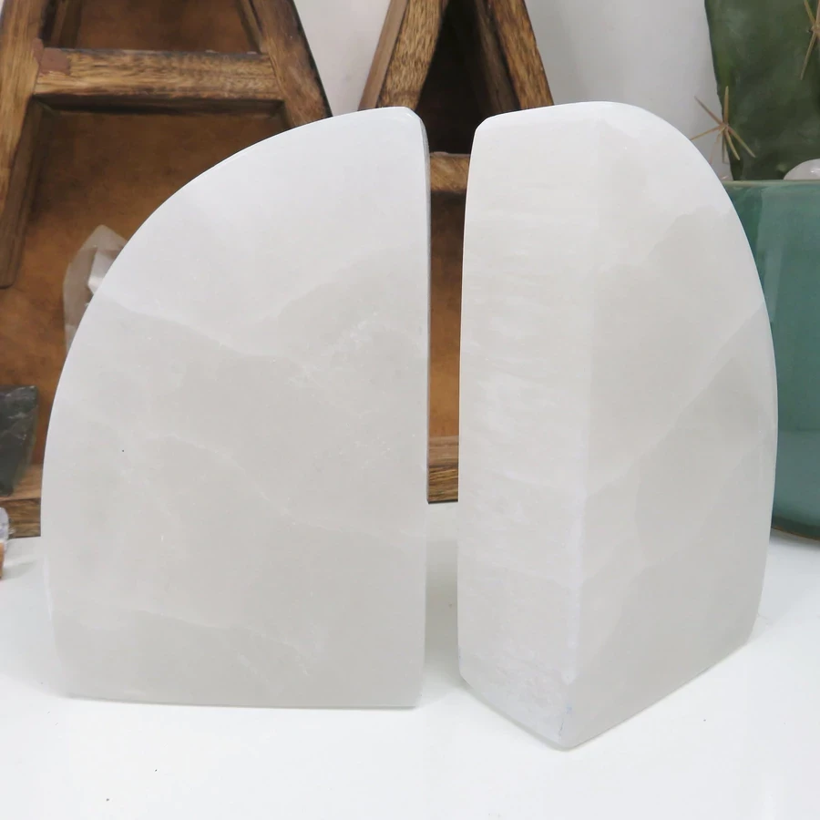 Rock Paradise BOOKENDS SELENITE Rock Paradise BOOKENDS SELENITE