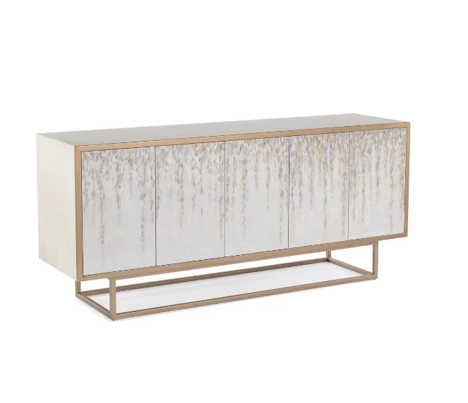 John Richard Side Tables SIDEBOARD FIVE DOORS PEARLESCENT John Richard Side Tables SIDEBOARD FIVE DOORS PEARLESCENT