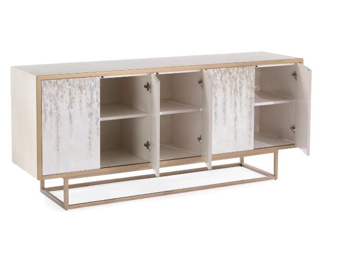John Richard Side Tables SIDEBOARD FIVE DOORS PEARLESCENT John Richard Side Tables SIDEBOARD FIVE DOORS PEARLESCENT