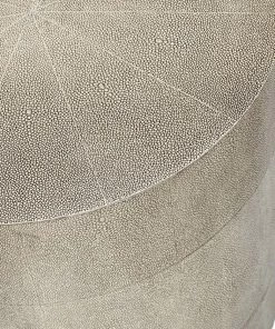 Interlude Side Tables TABLE FAUX SHAGREEN AND METAL